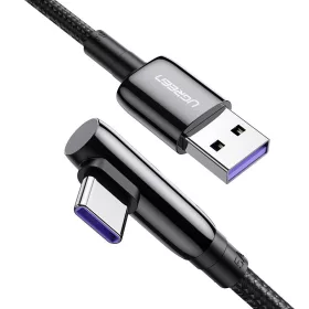 UGREEN szögletes USB-C Kábel, 2m (Fekete) (70434)