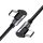 UGREEN US323 USB-C-USB-C ferde Kábel, PD, 3A 60W, 2m (Fekete)