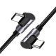 UGREEN US323 USB-C-USB-C ferde Kábel, PD, 3A 60W, 2m (Fekete)
