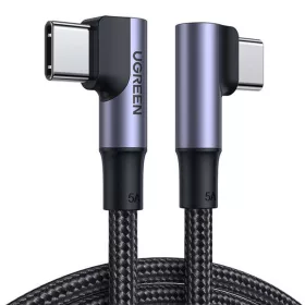   UGREEN US335 USB-C-USB-C, ferde Kábel, 5A, 100W, 1m (Fekete)