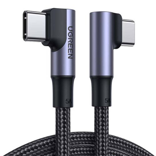 UGREEN US335 USB-C-USB-C, ferde Kábel, 5A, 100W, 1m (Fekete)