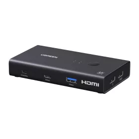 UGREEN AK502 KVM-kapcsoló, 2 bemenet, 1 kimenet