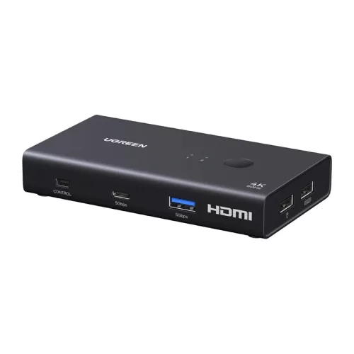 UGREEN AK502 KVM-kapcsoló, 2 bemenet, 1 kimenet