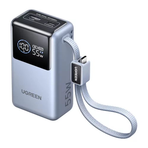 UGREEN PB727 1000mAh-s power bank, 55W, USB + USB-C