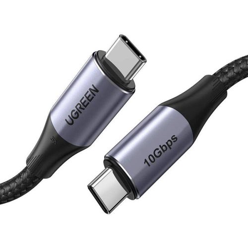 UGREEN US355 USB-C 3.1 Gen.2 Kábel,PD 3.1, 5A, 100W, 4K, 10Gbps, 1m (Fekete)