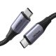 UGREEN US355 USB-C 3.1 Gen.2 Kábel,PD 3.1, 5A, 100W, 4K, 10Gbps, 1m (Fekete)