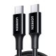 UGREEN US300 USB-C-USB-C Kábel, 100W, 5A, 1m (Fekete)