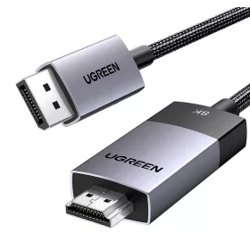   UGREEN DP115 DisplayPort to HDMI Kábel, 8k 60Hz, 2m (Fekete)