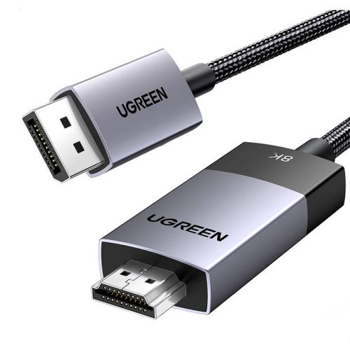UGREEN DP115 DisplayPort to HDMI Kábel, 8k 60 Hz, 2m (Fekete)