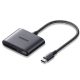 UGREEN CM387 USB Kártyaolvasó, USB-C (fekete)