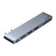 UGREEN CM380 6in1 HUB USB-C hub adapter, MacBook Air / Pro-hoz (szürke)
