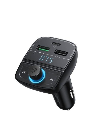 UGREEN CD229 FM adó, Bluetooth 5.0, USB QC 3.0, USB-C PD, microSD (fekete)