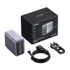 UGREEN 300W GaN Hálózati Töltő 4× USB-C + USB, 240W Kábellel 90903B fekete