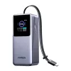 Ugreen PB726 20000mAh-s power bank USB + USB-C, 165W, beépített kábellel (szürke)