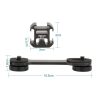 Ulanzi PT-3 3in1 Forgatható Vakupapucs-adapter -Tripla LED Lámpa/ Mikrofon Tartó Cold-Shoe átalakító