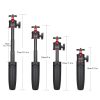 Ulanzi MT-08 teleszkópos kézi mini Tripod - kinyitható gömbfej állvány (Fekete)