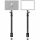 VIJIM LS01 Asztali Kamera/ LED Lámpa/ Mobil tartó Gömbfej Állvány (37-96 cm)