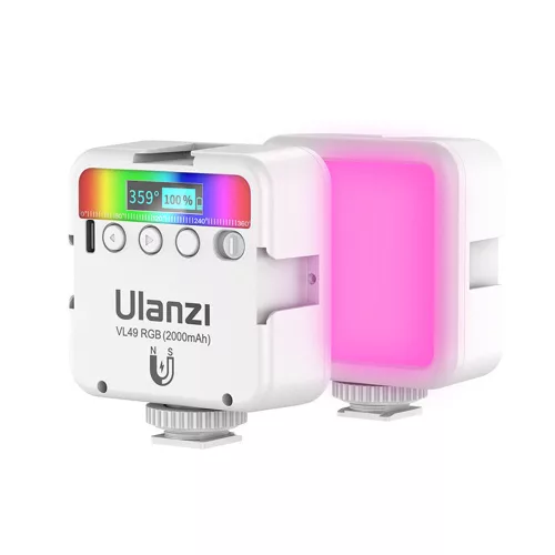 Ulanzi Mini Pocket 49 RGB LED videólámpa (fehér)