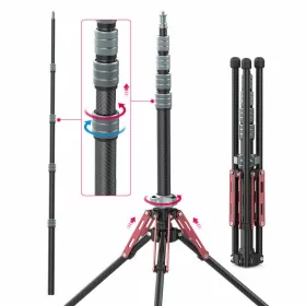   Ulanzi MT-49 Carbon Fiber Tripod/ Monopod - 47-194 cm Szénszálas Állvány