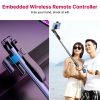 Ulanzi MT-53 160cm Okostelefon Selfie bot / Monopod / Tripod - Bluetooth Távirányítós Smartphone szelfi stick