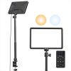 Ulanzi VIJIM K20 LED Edge-Lit Videó Lámpa 2500-9000K 650LUX + Asztali VIJIM 30-80cm Állvány
