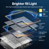 Ulanzi VIJIM K20-Pro LED Edge-Lit Videó Lámpa 2500-9000K 650LUX + Asztali VIJIM 30-80cm Állvány+ Kamera-tartó 1/4" kar
