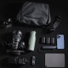 ULANZI Light Casual Fotós Válltáska - 6L Vízálló Vlog kamera táska (Fekete)