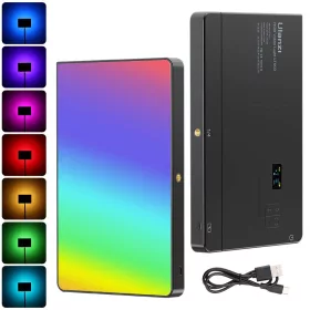   ULANZI LT003 RGB LED Színes Videó Lámpa - 2100LUX 2500-9000K 8000mAh Light