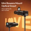 Ulanzi LAS007 mini Bowens mount optikai snoot fényformáló (10 gobóval)
