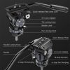 Ulanzi T045 Video-Fluid Állvány-fej/ Tripod Head (75mm)
