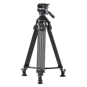   Ulanzi VideoFast Carbon Fiber tripod / kameraállvány - nagy teherbírású állvány +videó fluid fej (78,5-164 cm)