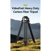 Ulanzi Carbon Fiber VideoFast Kamera Állvány - Heavy Duty Szénszálas Tripod (165cm)
