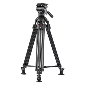   Ulanzi VideoFast Alumínium Tripod / Kameraállvány - Nagy Teherbírású Állvány +Videó fluid fej (78,5-164 cm)