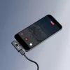 Ulanzi A21 Vezeték nélküli mikrofon Lightning csatlakozóval fekete-fehér