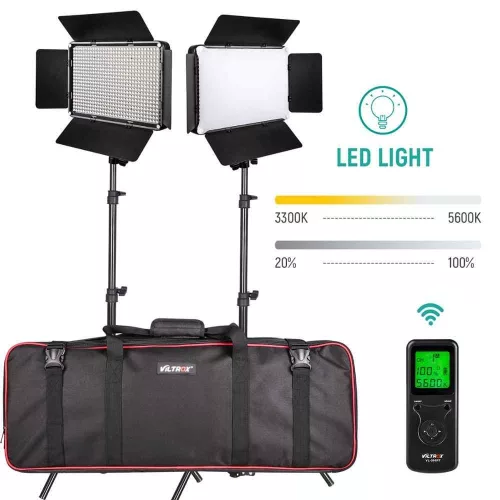 Viltrox VL-D640T LED Light Duo Kit - 3200K–5600K - 40W