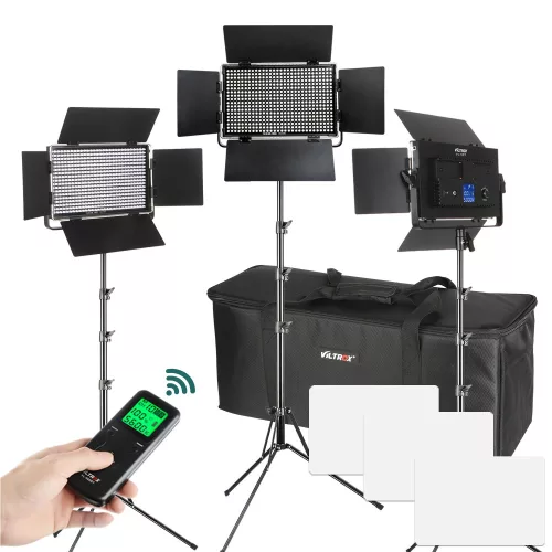 Viltrox VL-S50T LED Lámpa Szett - 3db - 3300K–5600K  - 20W