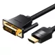 Vention HDMI-DVI Kábel - 1m, 4K/1080P, (Fekete) (ABFBF)