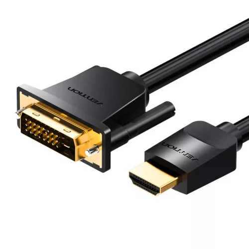 Vention 1,5m HDMI-DVI Kábel, 4K/1080P, (Fekete) (ABFBG)