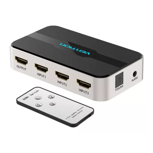 Vention 3in1 HDMI Kapcsoló 4K hangkimenettel (AFJH0)