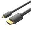 Vention 4K HDMI Kábel 1.5m HDMI-D És HDMI-A Csatlakozó (AGIBG)