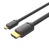 Vention 2m 4K HDMI Kábel HDMI-D És HDMI-A Csatlakozó (AGIBH)