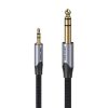 Vention 3.5mm–6.35mm Micro Jack kábel 1m (Fekete)