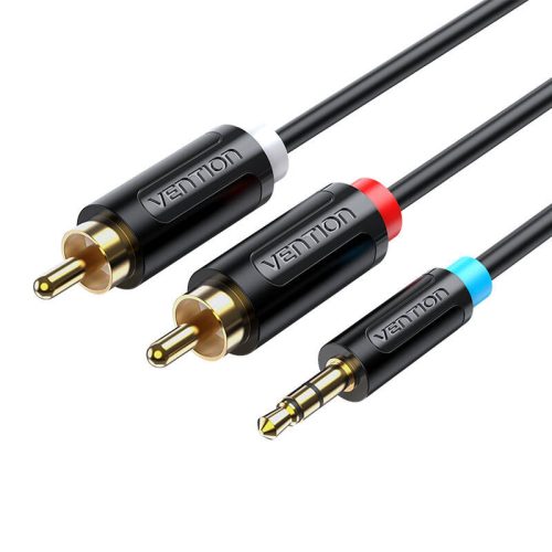 Vention 3.5mm mini jack–RCA kábel 1,5m (Fekete)