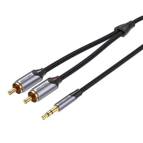 Vention BCNBG 2xRCA–3.5mm audiokábel, 1,5m (szürke)