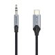Vention USB-C–3,5mm mini jack kábel, 1m (Fekete)