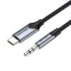 Vention USB-C–3,5mm mini jack kábel, 1m (Fekete)