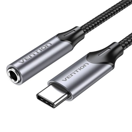 Vention USB-C–3,5mm jack adapter 1m (szürke)