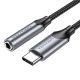 Vention USB-C–3,5mm jack adapter 1m (szürke)