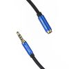 Vention TRRS 3,5mm Male–3,5mm Female audio hosszabbító kábel 1,5m (kék)