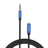 Vention TRRS 3,5mm Male–3,5mm Female audio hosszabbító kábel 2m (kék)